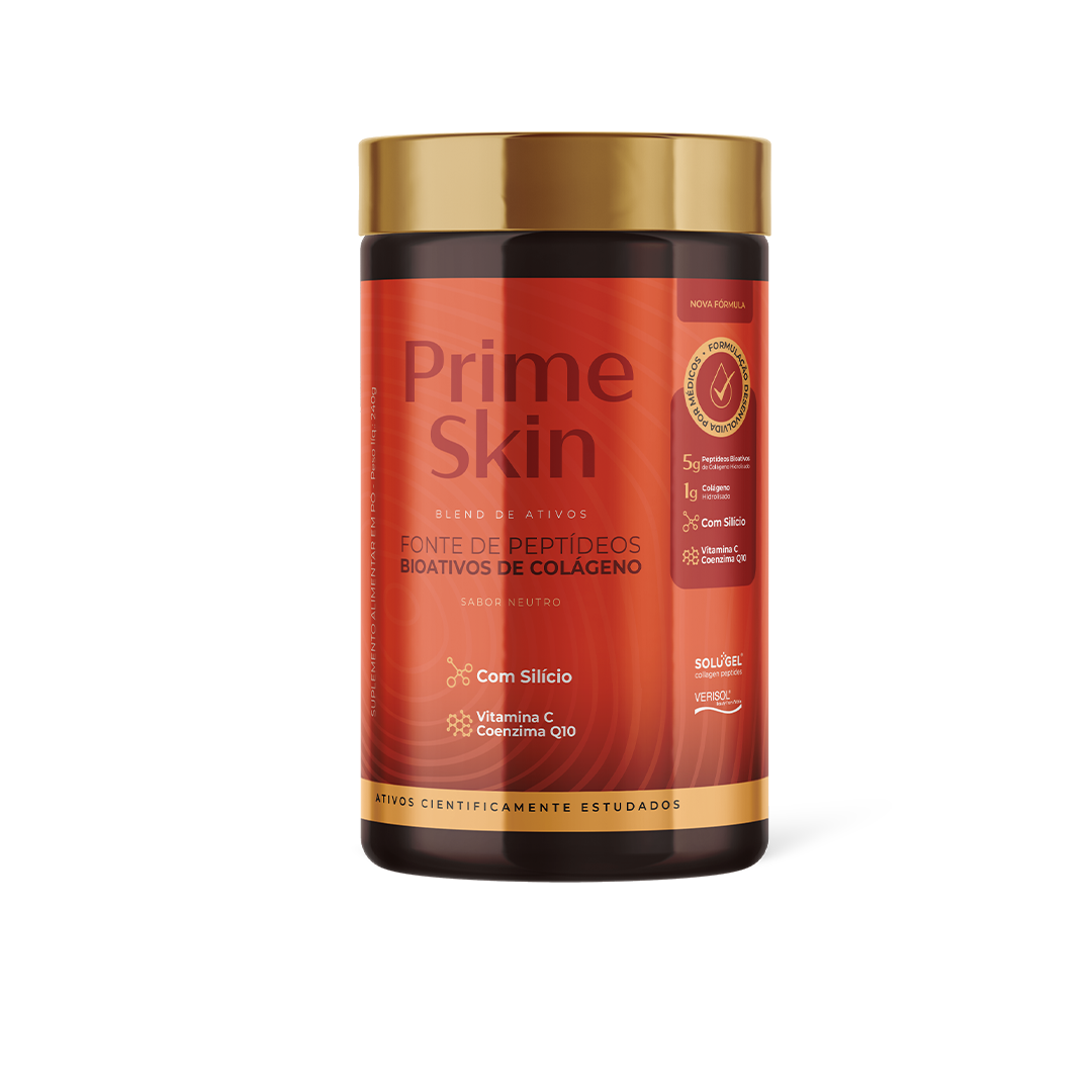 Prime Skin Blend: com o dobro de colágeno do mercado.