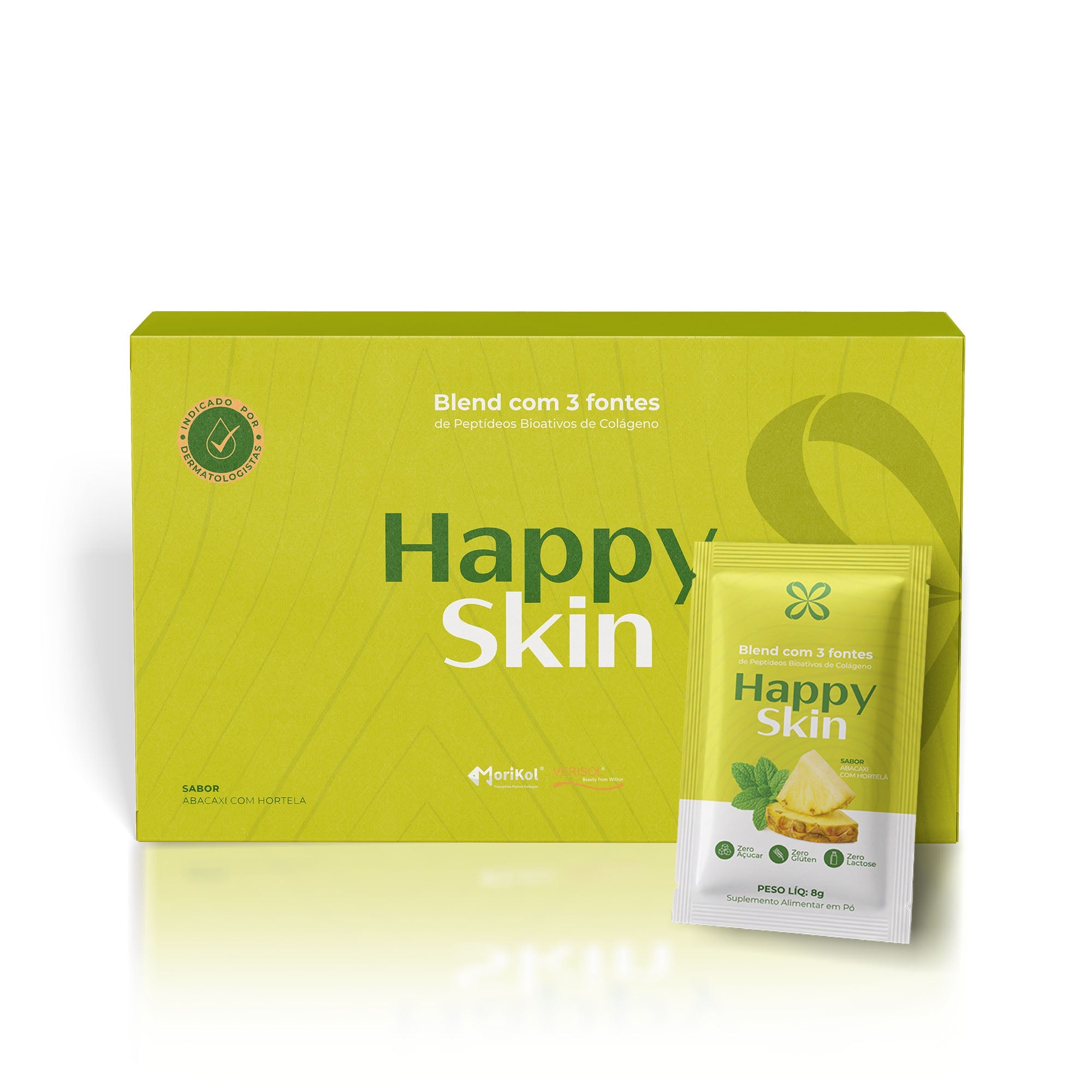 Colágeno em Sachê Happy Skin - Rejuv Clinical