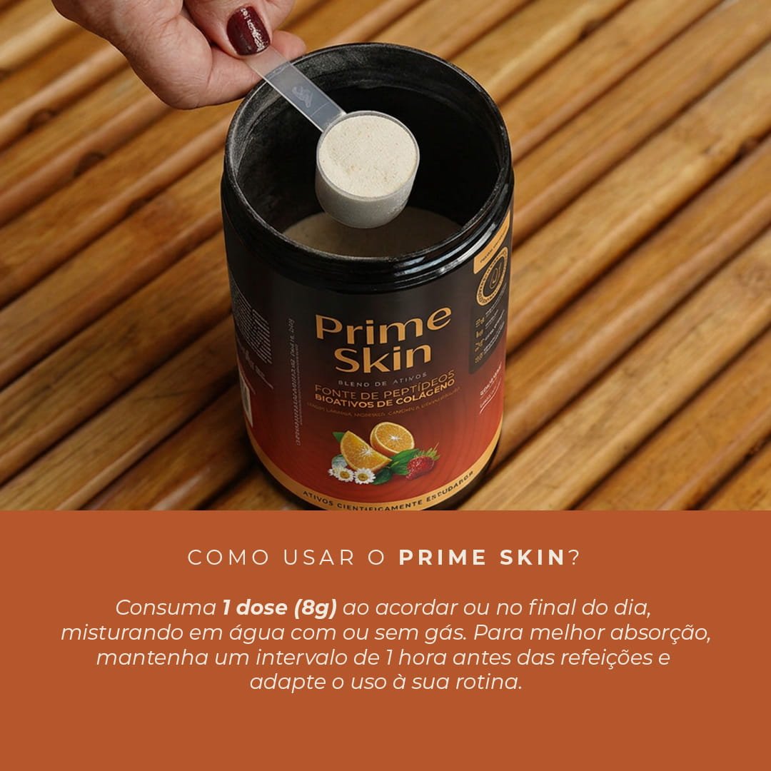 Colágeno Prime Skin - Laranja com Manjericão - Rejuv Clinical