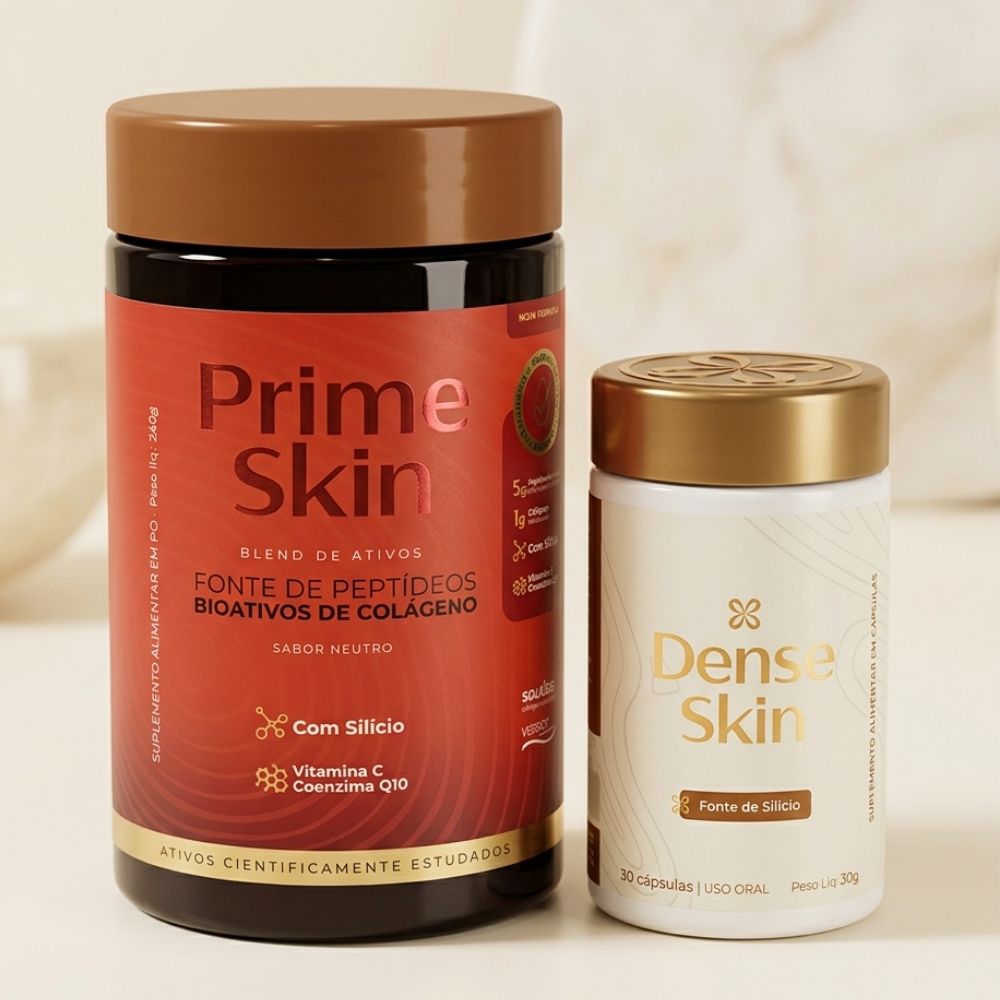 Combo Força e Glow - Prime Skin + Dense Skin - Rejuv Clinical
