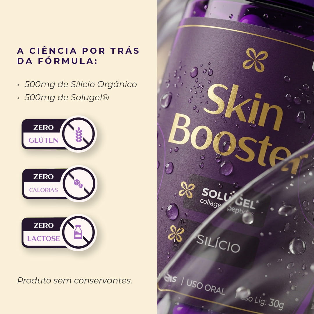 Skin Booster: alta concentração de Sílicio Orgânico e Solugel para a pele madura. - Rejuv Clinical