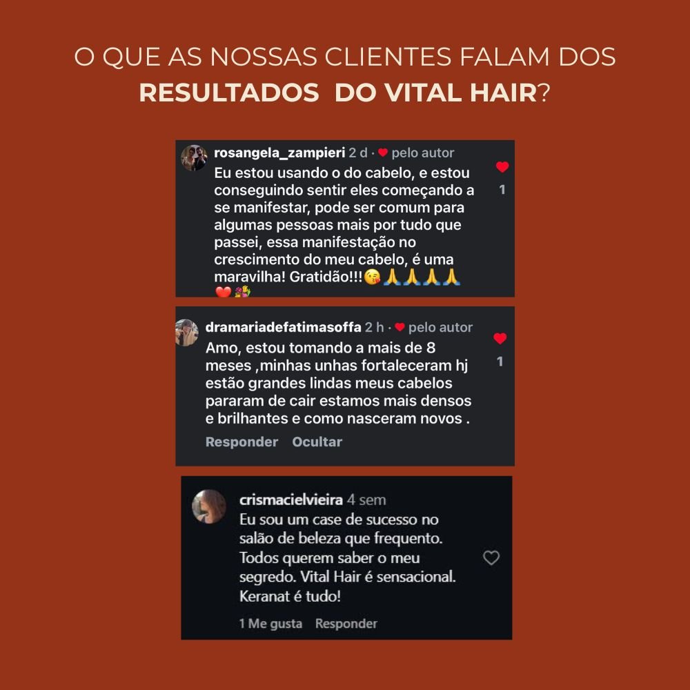 VITAL HAIR: reduz a queda capilar em até 50%. (6un) - Rejuv Clinical