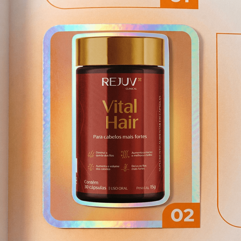 VITAL HAIR: reduz a queda capilar em até 50%. (6un) - Rejuv Clinical