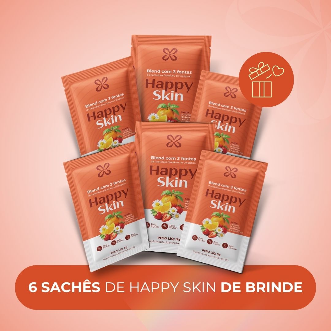 [GRÁTIS]: 6 Sachês de Happy Skin