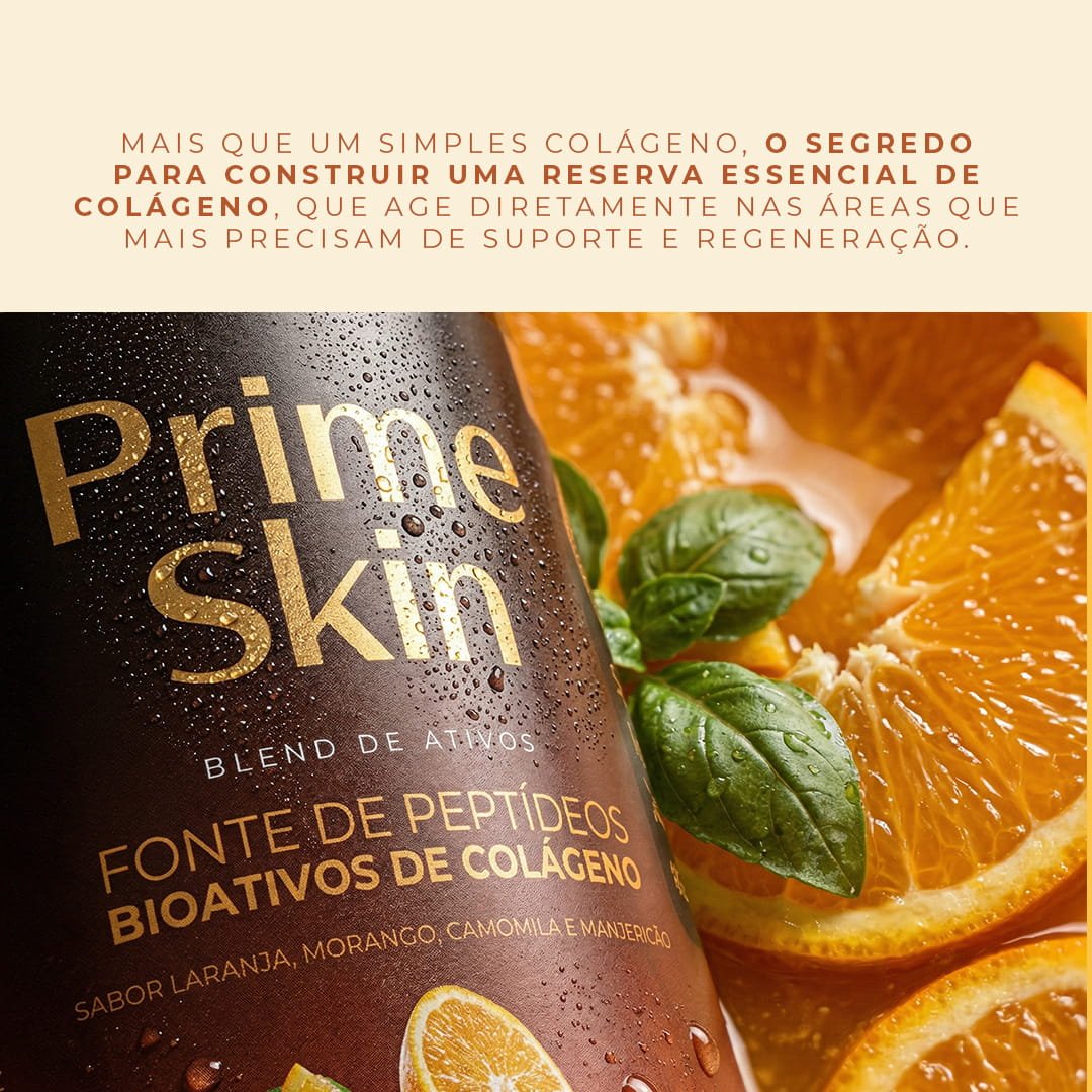 Colágeno Prime Skin - Laranja com Manjericão - Rejuv Clinical