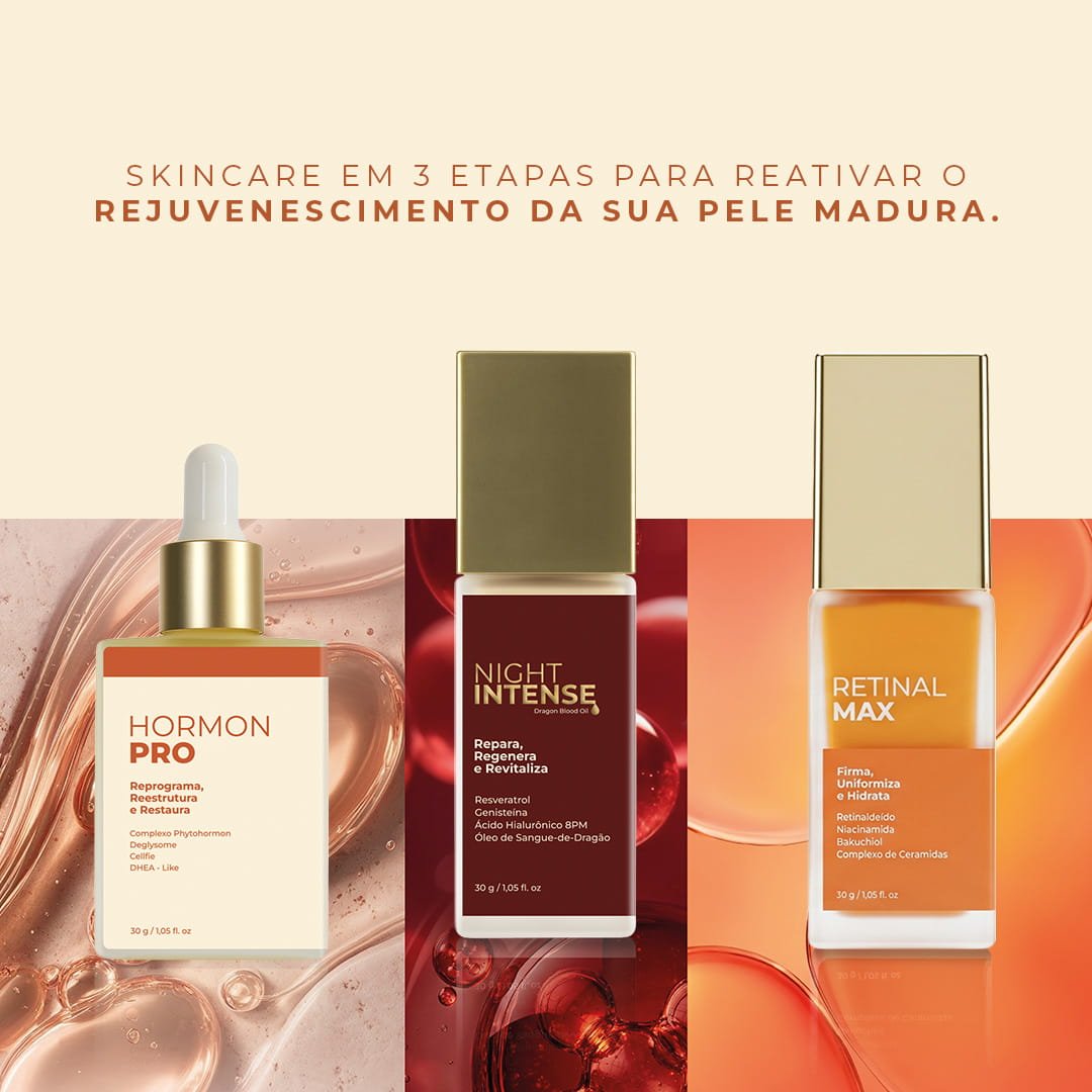 Kit Dermaestrutura Rejuv - Protocolo Anti-Idade para Pele Madura