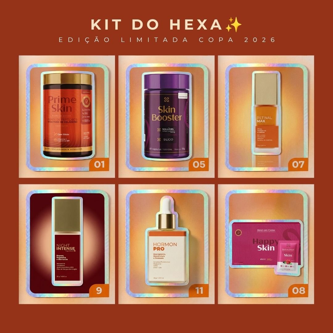 KIT DO HEXA ✨EDIÇÃO LIMITADA COPA 2026 - Rejuv Clinical