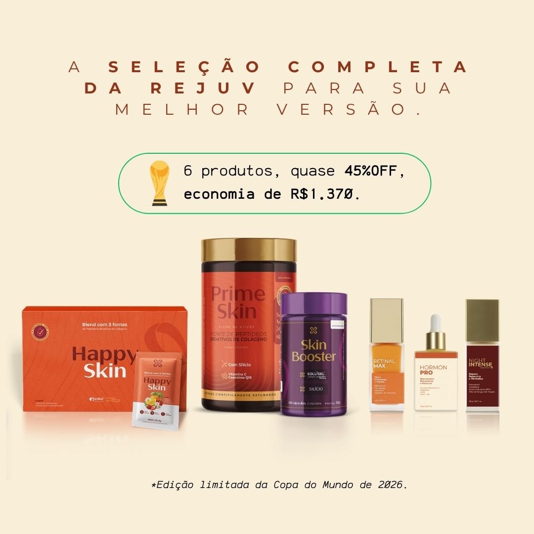 KIT DO HEXA ✨EDIÇÃO LIMITADA COPA 2026 - Rejuv Clinical