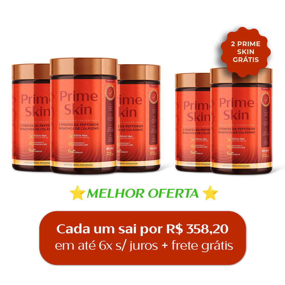 Desafio 60 Dias Prime Skin + Compre 2 Ganhe 1 🧡