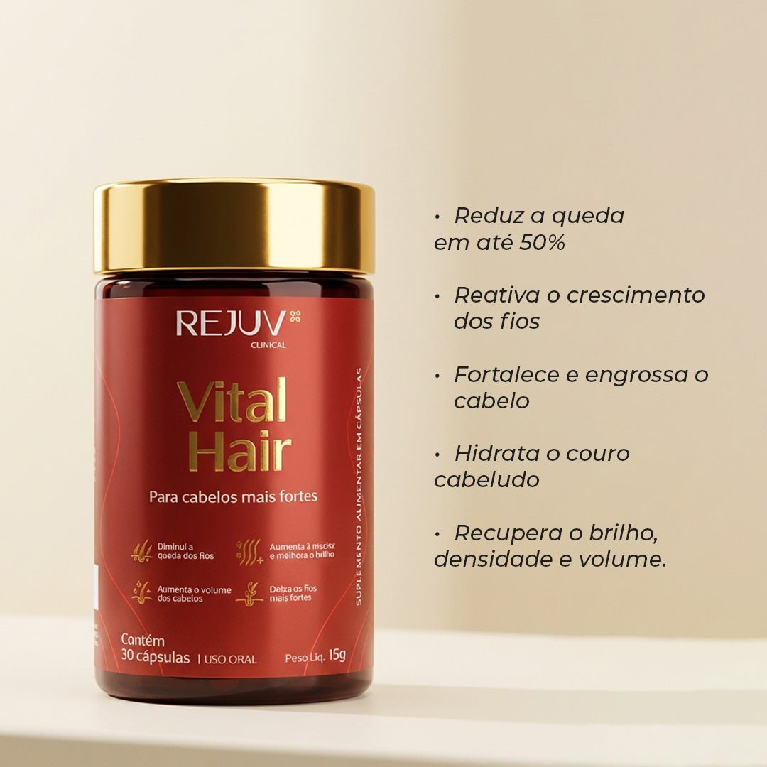 VITAL HAIR: reduz a queda capilar em até 50%. - Rejuv Clinical